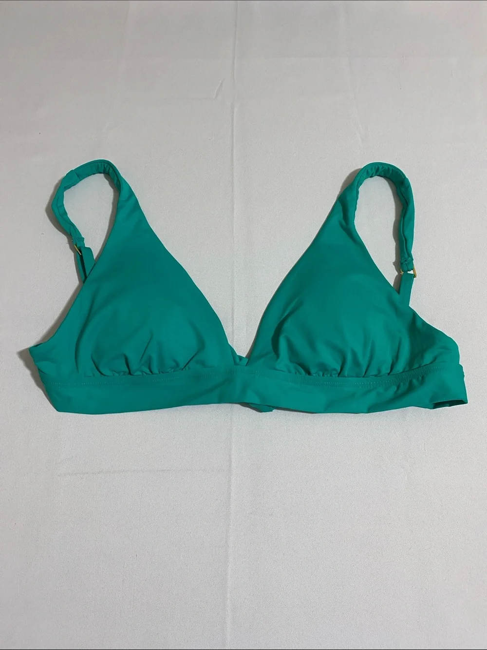LA BLANCA Solid Green Bikini Top Women's Size 8